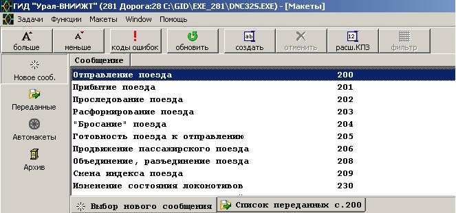 200 сообщений. Программа гид Урал РЖД. Интерфейс программы гид «Урал». Гид Урал ВНИИЖТ. Система гид Урал-ВНИИЖТ.