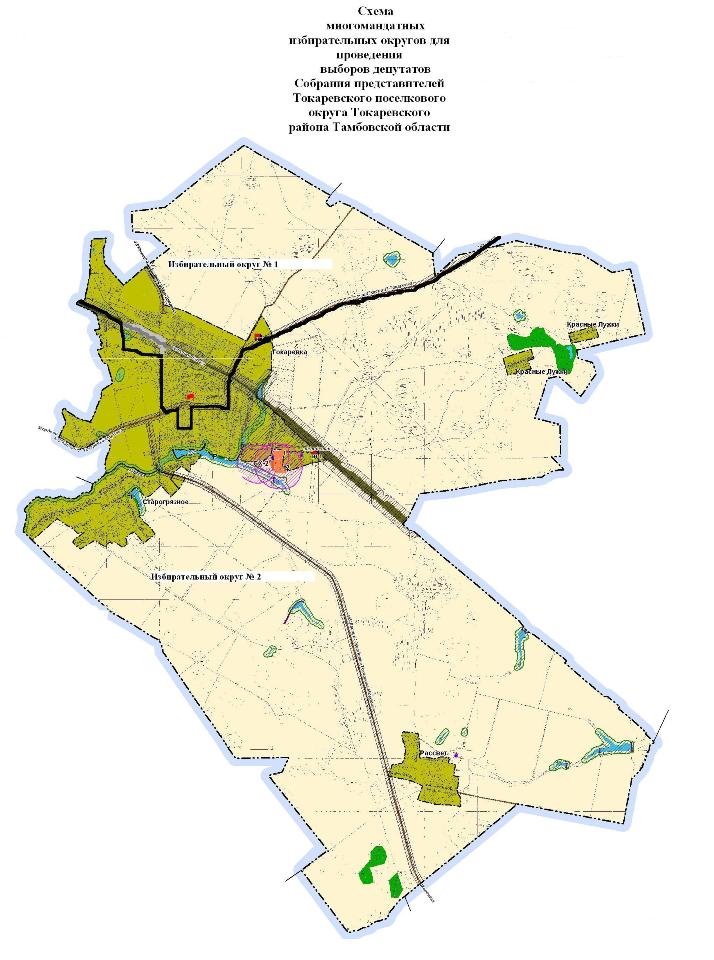 Карта токаревского района тамбовской области