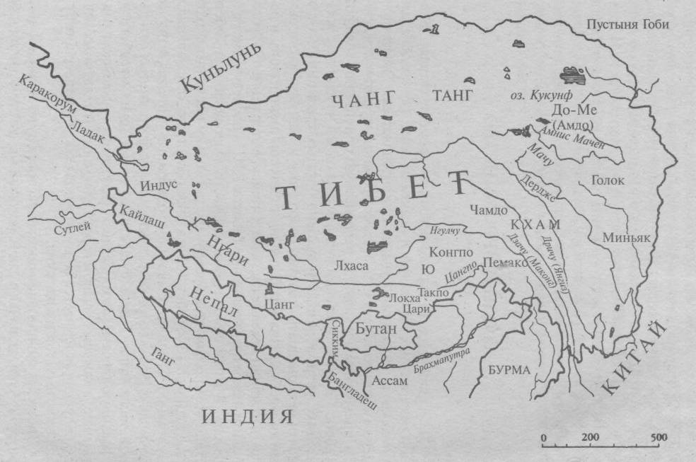 Физическая карта куньлунь