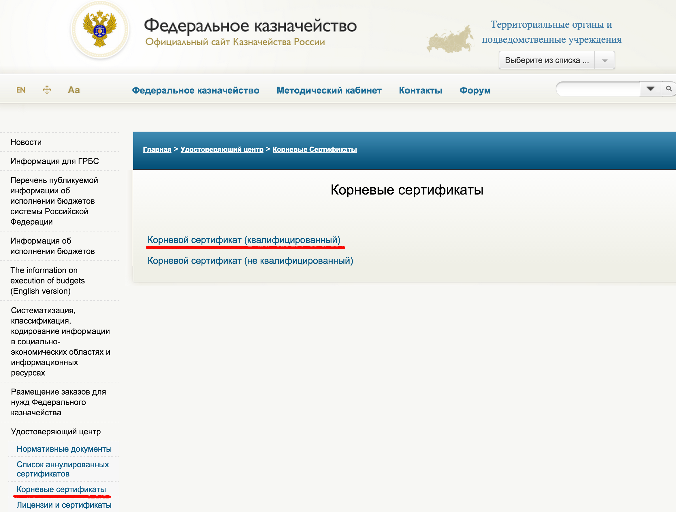 Сертификат казначейства россии